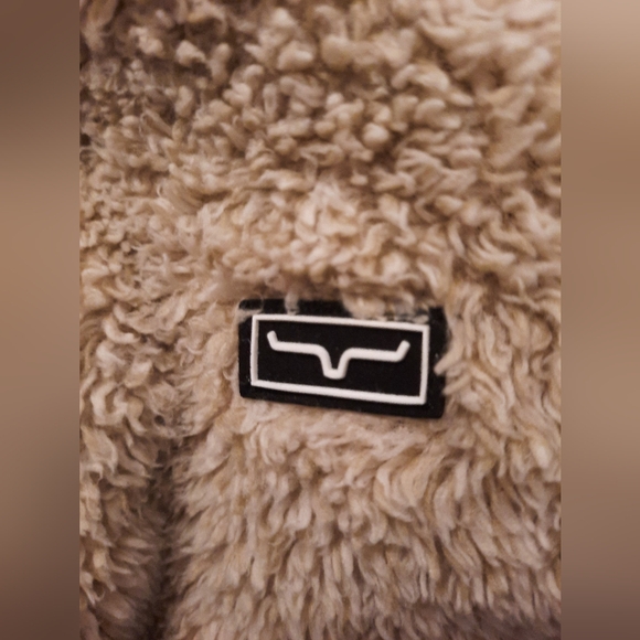 Kimes Ranch LL Bourbon Khaki Tan 1/4 Zip Fuzzy Fleece Sweatshirt women’s XXL - Picture 7 of 10